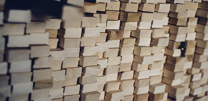 Poplar wood finger-jointed stretcher frames.