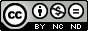 Creative Commons - Attribution Non-Commercial No Derivatives icon
